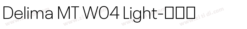 Delima MT W04 Light字体转换